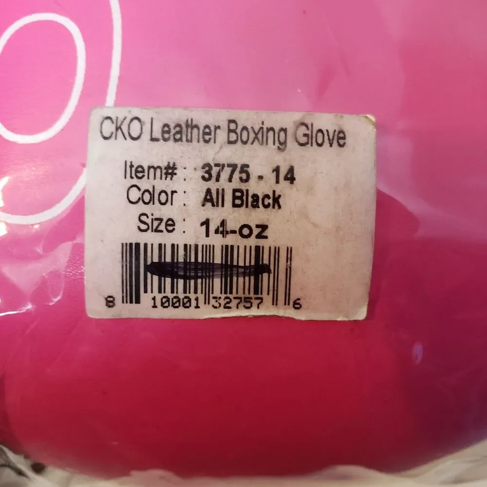 CKO Pink Leather Kick Boxing Gloves 14 oz NEW